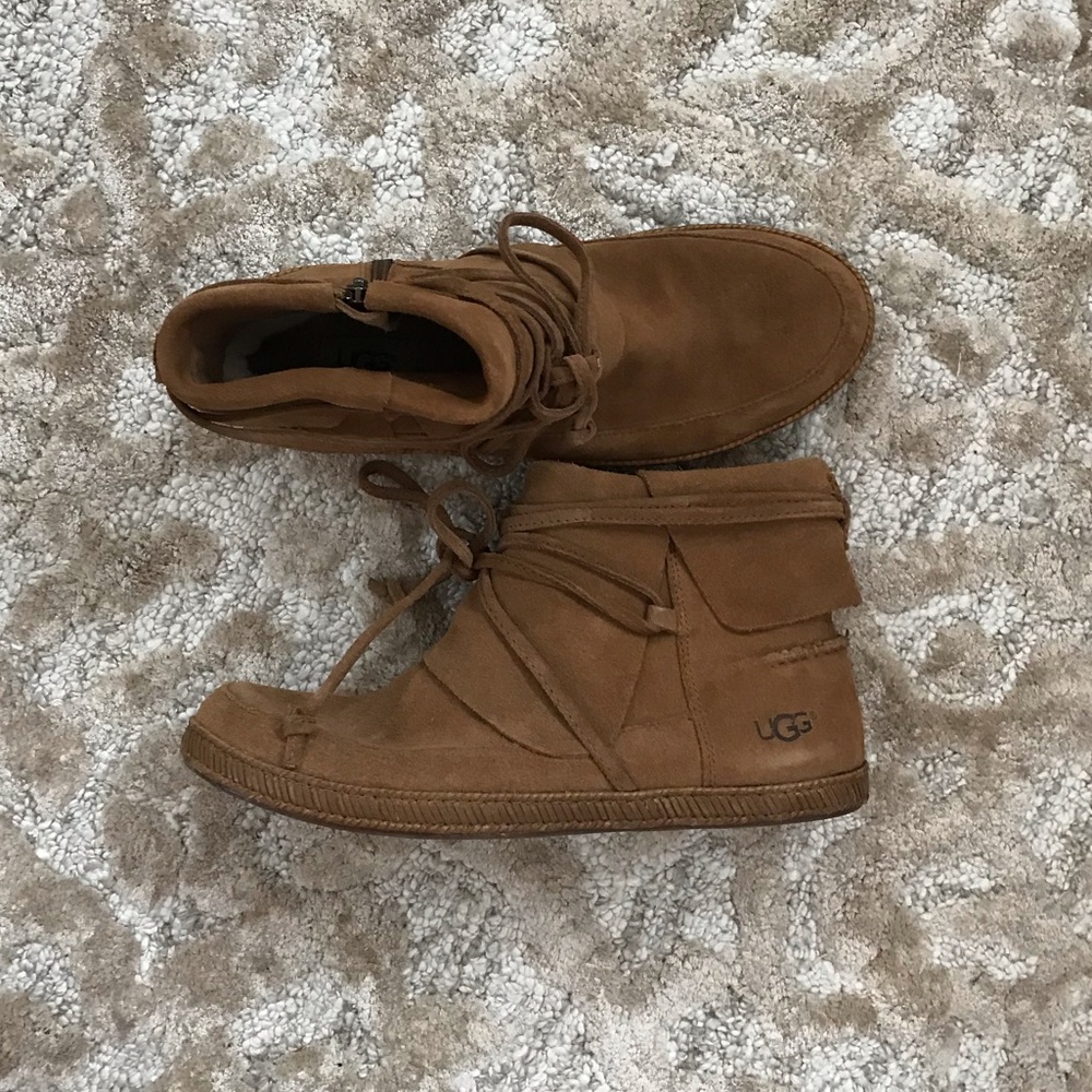 BRAND NEW UGG FLEECE LINED MOCCASIN BOOTS 7.5